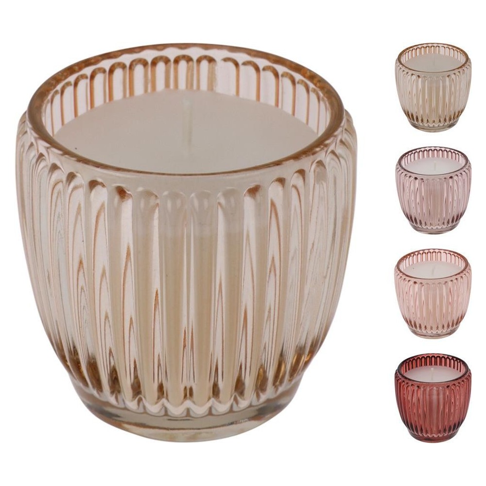 BICCHIERE CON CANDELA 8X7CM 4C